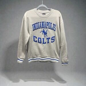 Indianapolis Colts Crewneck Sweatshirt NWT Ultra Game NFL Throwback Retro Logo
